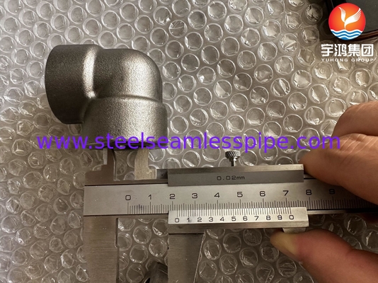 A182 F53 F92 1/2&quot; #3000 90° سوکت سوکت جوش ASME B16.11 برای نیروگاه ها