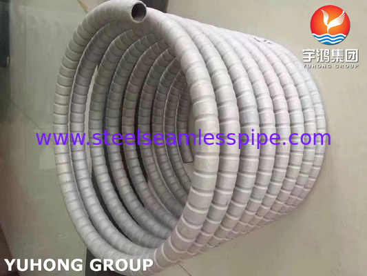 GOST9941 12X18H10T TP321 لوله فلک نطفه ای فولاد ضد زنگ برای خنک کننده هوا