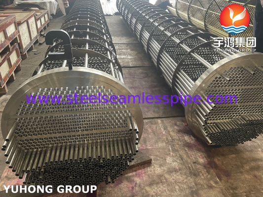 بسته لوله مبدل گرما، لوله بی درهم فولاد ضد زنگ ASME SA213 TP316L ، لوله sheet SA350 LF2 CL1N