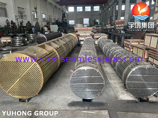 بسته لوله مبدل گرما، لوله بی درهم فولاد ضد زنگ ASME SA213 TP316L ، لوله sheet SA350 LF2 CL1N