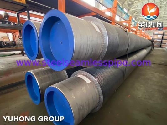 لوله های فلک دار ASTM A312 TP347H SS Strip Solid Fin Tube برای اقتصاد بخش