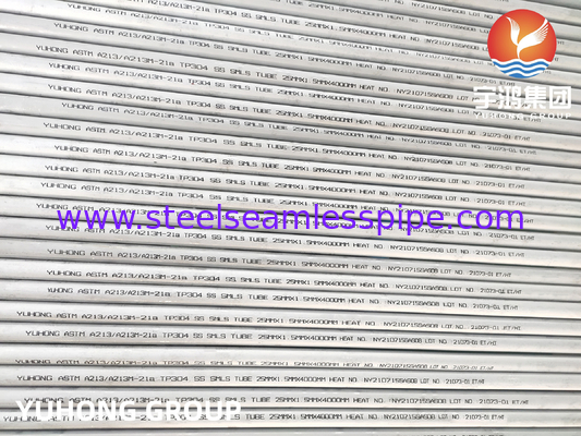 ASTM A213 TP304 مبادله گرما و لوله های کوره از فولاد ضد زنگ