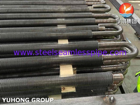 لوله فلک دار با فرکانس بالا HFW مبادله گرما U Bend Fined Convection Tube
