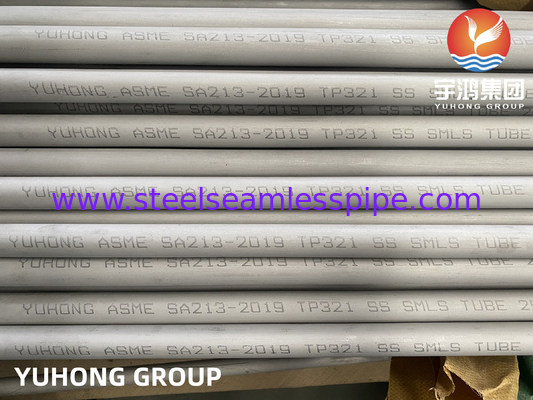ASTM A213 TP321 لوله های مبادله گرما و سوپر هیتر فولاد ضد زنگ