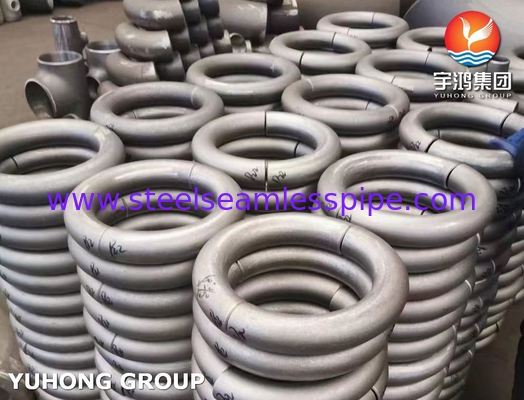 ASTM A403 WP304 فولاد ضد زنگ 180 درجه آرنج B16.9 لوله های Buttweld