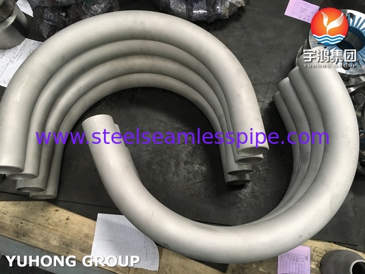 ASTM A403 WP304 فولاد ضد زنگ 180 درجه آرنج B16.9 لوله های Buttweld