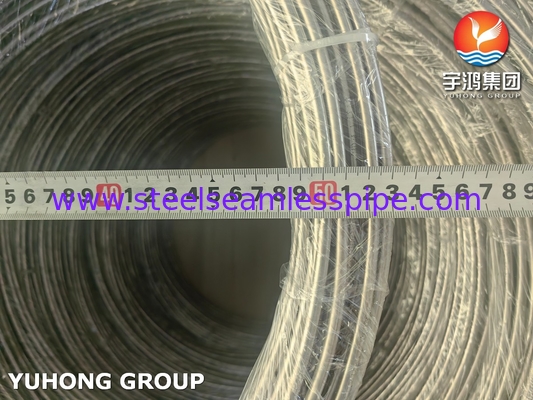 لوله کویل بدون درز فولاد ضد زنگ درجه TP304 / 304L و TP316 / 316L ترشی / سطح روشن آنیل ASME SA213