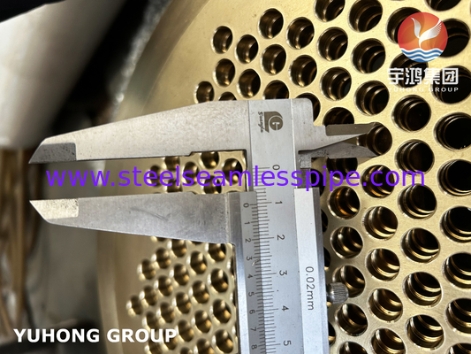 برنج دریایی C46400 لوله B171 Cuzn36sn1 برای مبادله گرما دریایی