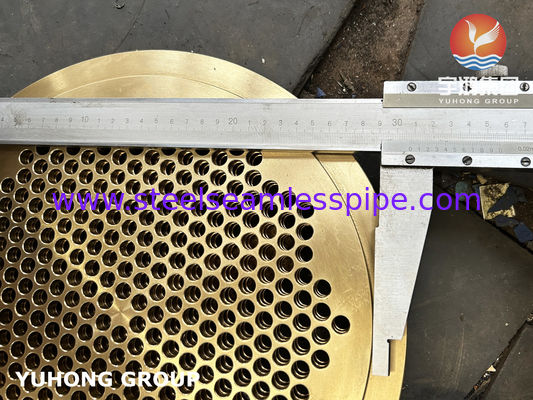 برنج دریایی C46400 لوله B171 Cuzn36sn1 برای مبادله گرما دریایی