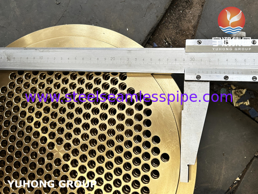 برنج دریایی C46400 لوله B171 Cuzn36sn1 برای مبادله گرما دریایی