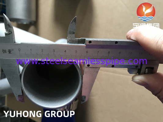 ASTM A815 UNS S31803 دو لوله فولادی دو لوله ای 45 درجه Y لابراتوار