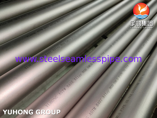 ASTM B407 آلیاژ 800 لوله آلیاژ نیکل برای مبادله گرما دیگ