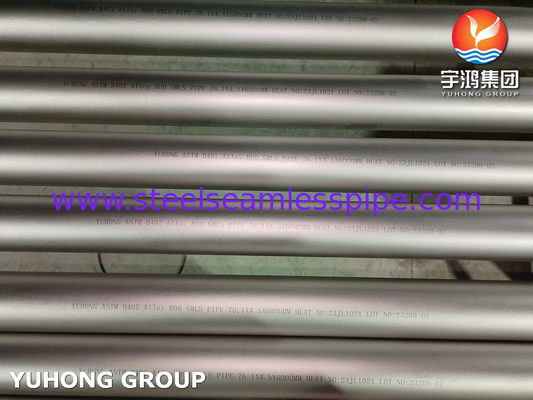 ASTM B407 آلیاژ 800 لوله آلیاژ نیکل برای مبادله گرما دیگ