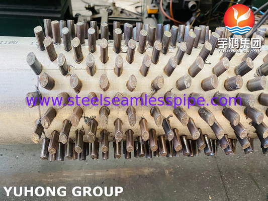 ASTM A312 TP316L لوله های فلک دار برای سیستم های مبادله گرما ارتفاع قابل تنظیم