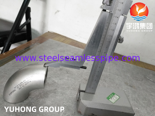 JIS B2312 SS304-S فولاد ضد زنگ فیتینگ های جوش 45° 90° LR Ellbow