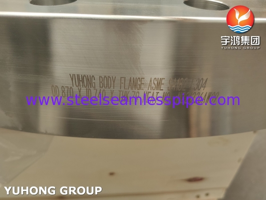 B16.5 ASTM A182 / ASME SA182 F304 فلنج بدن فولاد ضد زنگ