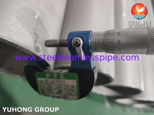 ASTM A312 TP304H لوله بدون درز از فولاد ضد زنگ با قدرت بالا