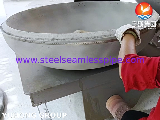SA240 SS321 مخازن و ظروف مخزن سر بیضوی فولاد ضد زنگ