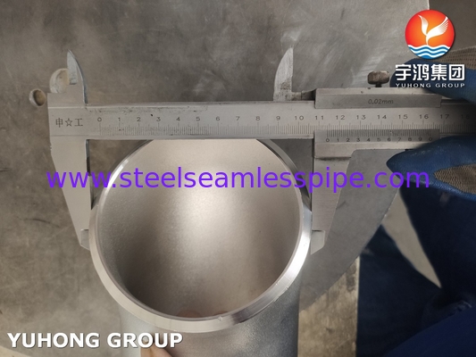 ASTM A403 WP304H لوله بلت ولد فولاد ضد زنگ مناسب 90 درجه SR آرنج