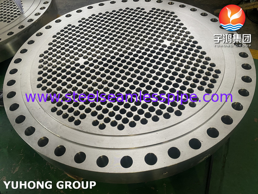 ASTM a182 بافل فولاد ضد زنگ و صفحه لوله برای مبادله گرما