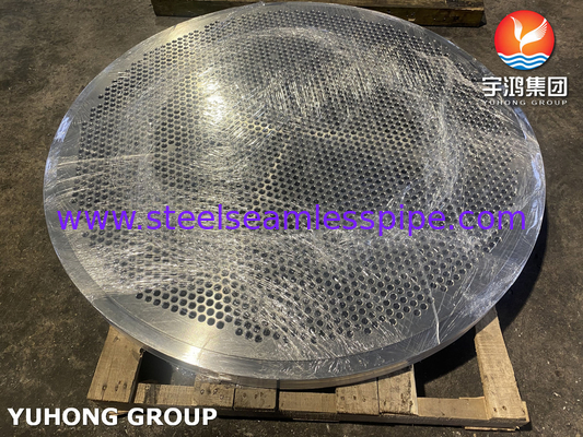 ASTM a182 بافل فولاد ضد زنگ و صفحه لوله برای مبادله گرما
