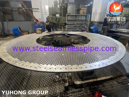 ASTM a182 بافل فولاد ضد زنگ و صفحه لوله برای مبادله گرما