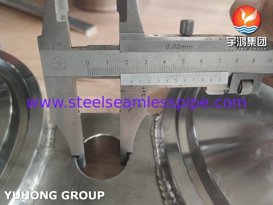 ASTM A182 F51 دو قطعه فولاد چشم انداز فلنج کور / B16.48 RTJ شکل-8 خالی