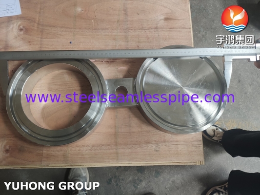ASTM A182 F51 دو قطعه فولاد چشم انداز فلنج کور / B16.48 RTJ شکل-8 خالی
