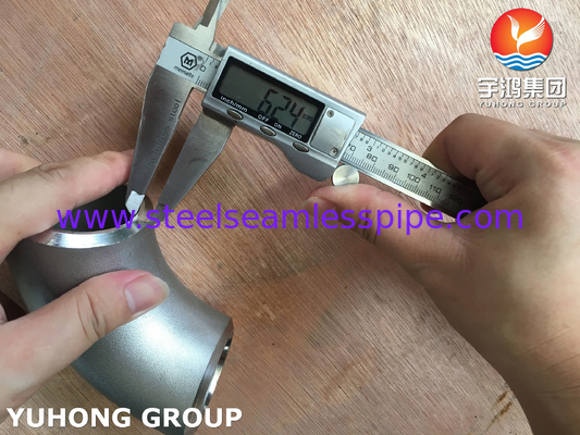 ASME SB366 WP904L-S فولاد ضد زنگ 90° LR لوازم جانبی BW ASME B16.9