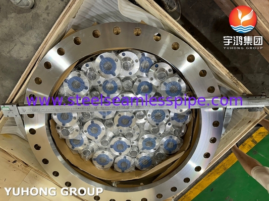 ASTM A240 F904L AWWA C207 جدول 2 کلاس D فلنج حلقه ای فولادی برای سیستم آب