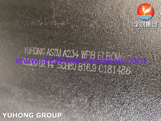 لوازم جانبی قطر بزرگ ASTM A234 WPB LR 45 درجه آرنج B16.9