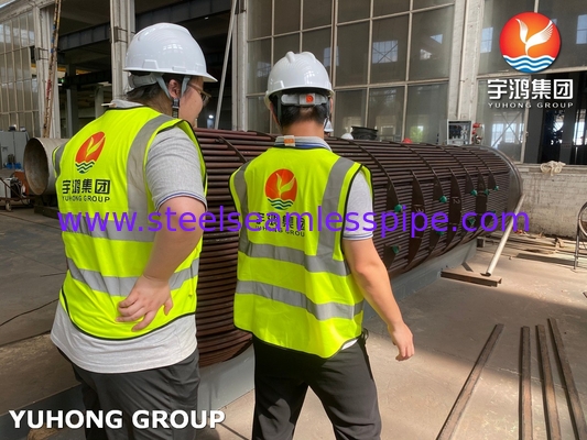 لوله مبدل گرما D-E1 A ASME SA213 T11 U لوله خم شده با ASME SA-516 GR.70 (N, FGP) لوله کاغذ ASME U STAMP