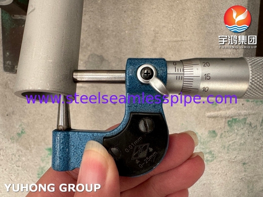 لوله بدون درز فولادی سوپر دوبلکس ASTM A790 UNS S32750 مقاوم در برابر اسید