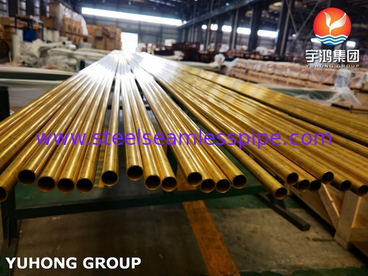 ASTM B111 C68700 لوله بدون درز لوله آلیاژ مس برای مبادله گرما
