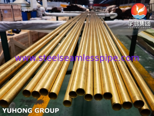 ASTM B111 C68700 لوله بدون درز لوله آلیاژ مس برای مبادله گرما
