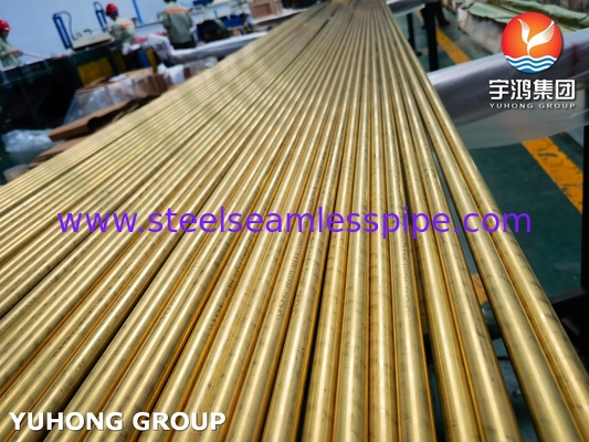 ASTM B111 C68700 لوله بدون درز لوله آلیاژ مس برای مبادله گرما