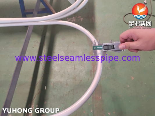 ASTM A213 TP304 لوله بی سیم فولاد ضد زنگ مبادله گرما لوله خم U