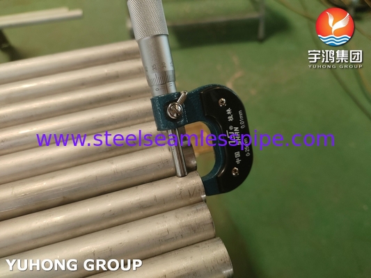 لوله فوق دوگانه 2507 ، ASME SA789 UNS S32750 لوله فولادی دوگانه بدون درز