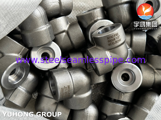 ASTM A182 F92 فولاد آلیاژ 90° آرنج 6000# لوله های ساختگی با فشار بالا