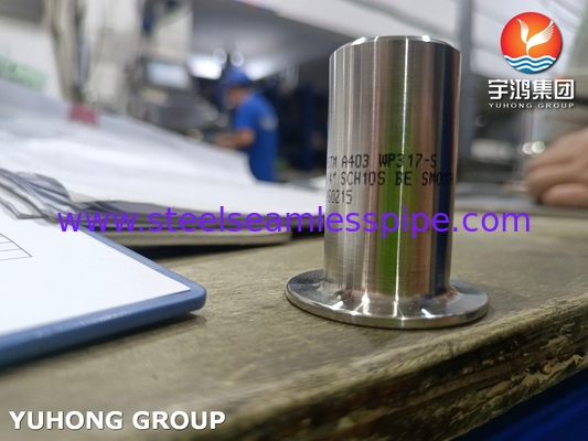 ASTM A403 WP317 فولاد ضد زنگ B16.9 Buttweld Lap Joint Stub End