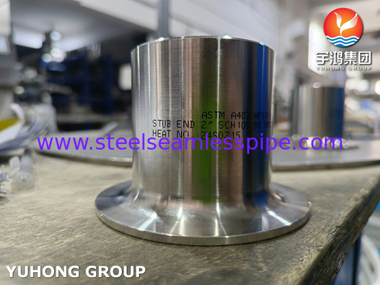 ASTM A403 WP317 فولاد ضد زنگ B16.9 Buttweld Lap Joint Stub End