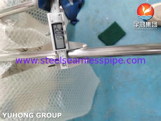 ASTM A249 TP304 BA لوله های جوشیده شده فولاد ضد زنگ ، لوله های دیگ و مبادله گرما