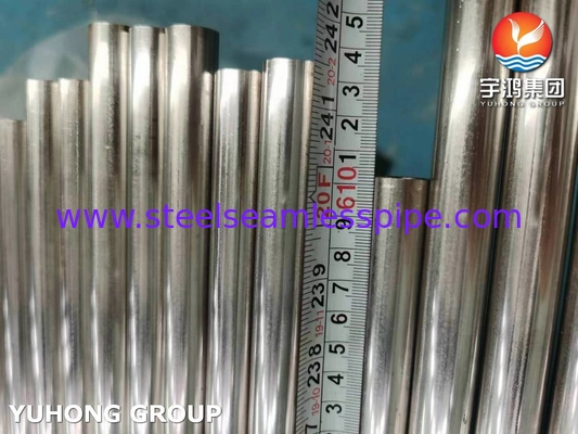 ASTM A249 TP304 BA لوله های جوشیده شده فولاد ضد زنگ ، لوله های دیگ و مبادله گرما