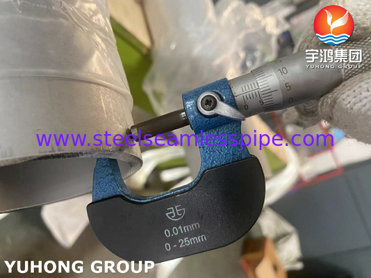 ASTM A312 لوله بدون درز فولاد ضد زنگ برای خدمات دمای بالا S30815 253MA
