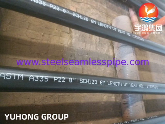 ASTM A335 P22 2-1/4Cr لوله بدون درز فولاد آلیاژ برای نیروگاه های برق / دیگ / انرژی هسته ای
