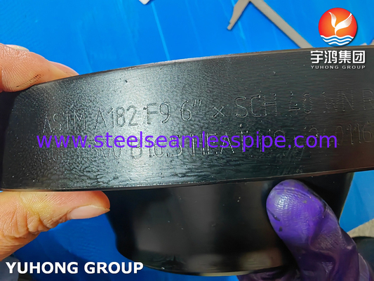 ASTM A182 Gr F9 فلنج گردن جوش فولاد آلیاژ ASME B16.5 فلنج WNRF جعل شده