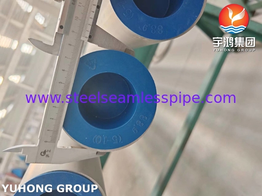 لوله بدون درز دو فلز 2507 ، لوله ضد زنگ ASTM A790 S32750 Super Duplex