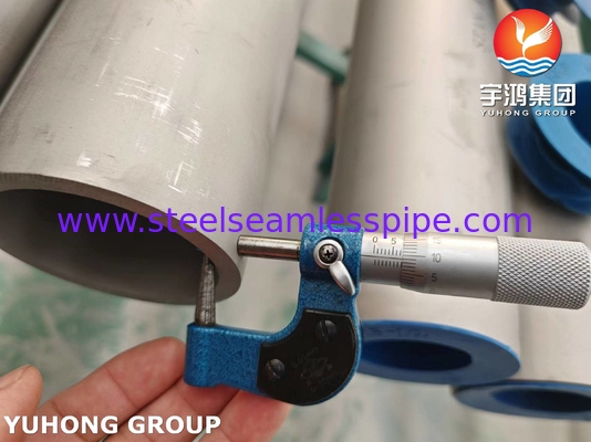 لوله بدون درز دو فلز 2507 ، لوله ضد زنگ ASTM A790 S32750 Super Duplex
