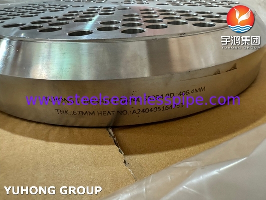 صفحه لوله ای ASTM A240 SS304 برای لوازم جانبی مبادله گرما