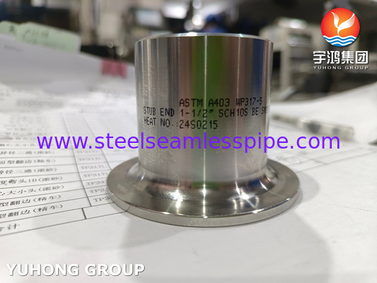 ASTM A403 WP317-S لوازم فولاد ضد زنگ برای مقاومت در برابر خوردگی و دمای بالا